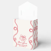 Red Cherry Cupcake Pink Girl Baby Dusche Geschenkschachtel (Geöffnet)