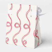 Red Cherry Cupcake Pink Girl Baby Dusche Geschenkschachtel (Rückseite)