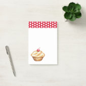 Red Cherry Cupcake Post It Notes Post-it Klebezettel (Büro)