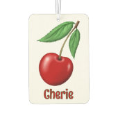 Red Cherry Design Personalisiert Autolufterfrischer (Rückseite)