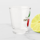 Red Cherry Design Personalisiert Schnapsglas (Links)