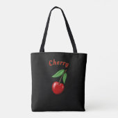 Red Cherry Design Personalisiert Tasche (Rückseite)
