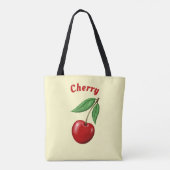 Red Cherry Design Personalisiert Tasche (Rückseite)