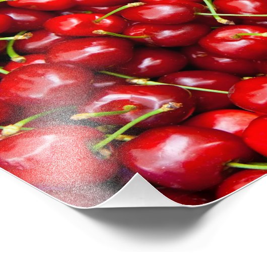 Red Cherry Fotodruck (Ecke)