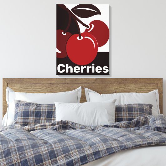 Red Cherry Frucht Küche Leinwanddruck (Insitu (Schlafzimmer))