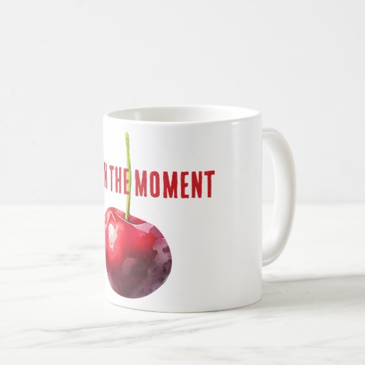Red Cherry Fruit Kaffeetasse (VorderseiteRechts)