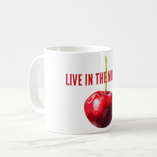 Red Cherry Fruit Kaffeetasse (Vorderseite Links)