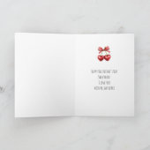 Red Cherry Heart Envelope Valentine's Day Karte (Innenseite)