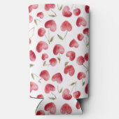 Red Cherry Hearts Selters Dosenkühler (Rückseite)