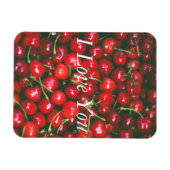 Red Cherry - I Liebe You (anpassbarer Text) Magnet (Horizontal)