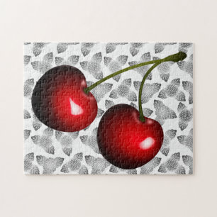 Red Cherry Jigsaw Puzzle Sweet Cherries Geschenk