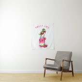 Red Cherry Juice Cool Drink Tapestry Fruit Wandteppich (Beispiel)