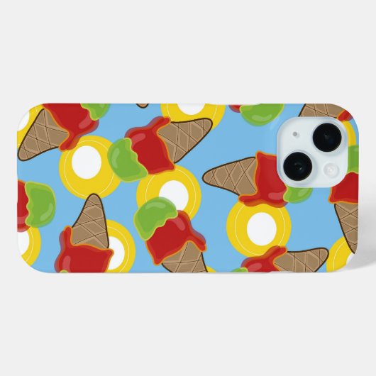 Red Cherry Limon Retro Sommer Eiscreme Spaß Casing Case-Mate iPhone Hülle (Rückseite (Horizontal))