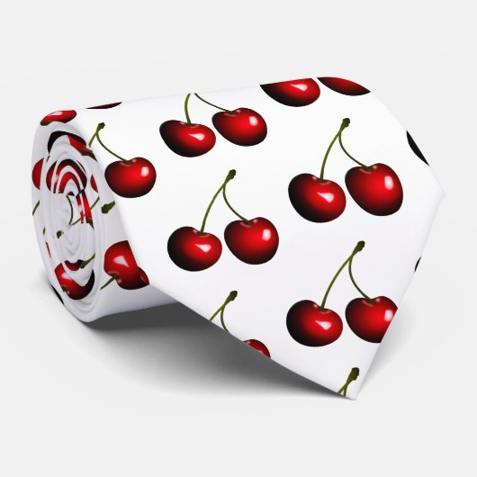 Red Cherry Neck Tie oder Farbe auswählen Krawatte (Gerollt)