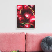 Red Cherry Painting - Still-Life Illustration Leinwanddruck (Insitu (Wohnzimmer))