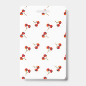 Red Cherry Pattern Ausweis (Back)
