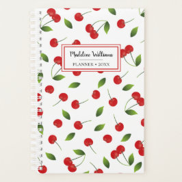 Red Cherry Pattern | Personalisierter Planer