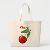 Red Cherry Personalisiert Jumbo Stoffbeutel (Vorne)