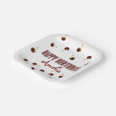 Red Cherry Personalisiertes Party Pappteller (Gewinkelt)