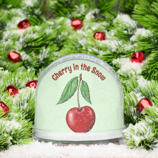 Red Cherry Personalized Schneekugeln (Weihnachten)