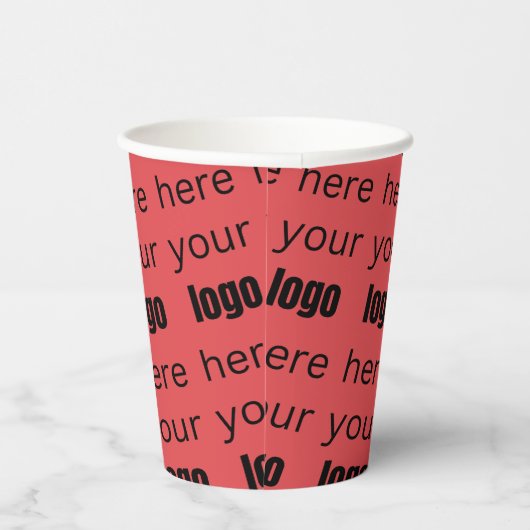 Red Cherry Weihnachts-Weihnachtsgeschenk-Logo gepf Pappbecher (Rechts)