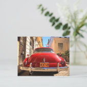 Red Chevrolet Postkarte (Stehend Vorderseite)