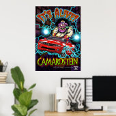 Red Chevy Camaro RS Poster (Heimbüro)
