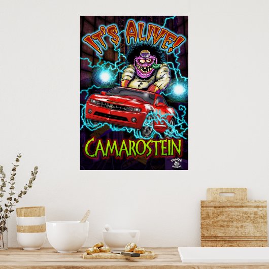 Red Chevy Camaro SS Poster (Küche)