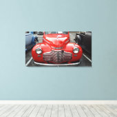 Red Chevy Coupe Leinwanddruck (Insitu (Holzboden))