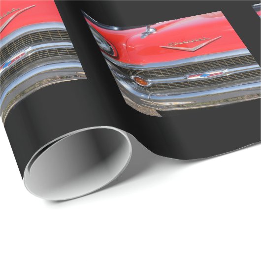 Red, Chevy Geschenkverpackung 1957 Geschenkpapier (Rolleneckpunkt)