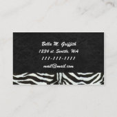 Red chic cupcake business Karten (Rückseite)