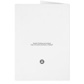 Red Chic Zickzack Danke-Card (Hinten)