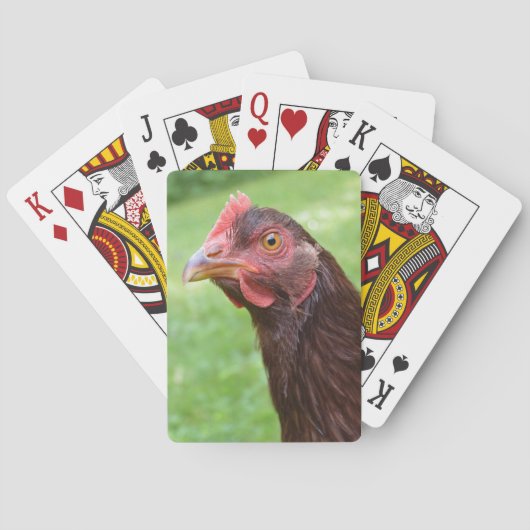 Red Chicken Bicycle Playing Cards Spielkarten (Rückseite)