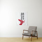 Red Chicken Fresh Eggen Zeichen Wandteppich (Beispiel)