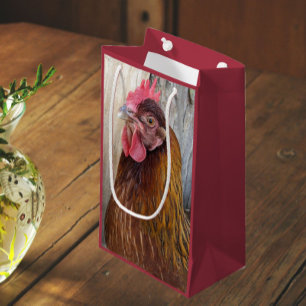 Red Chicken Hen Foto Kleine Geschenktüte