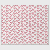 Red Chicken Hen Geschenkpapier (Flach)