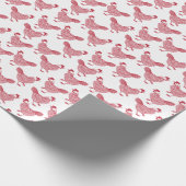 Red Chicken Hen Geschenkpapier (Ecke)