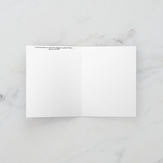 Red Chile Pepper Ristra Vielen Dank Dankeskarte (Innenseite)