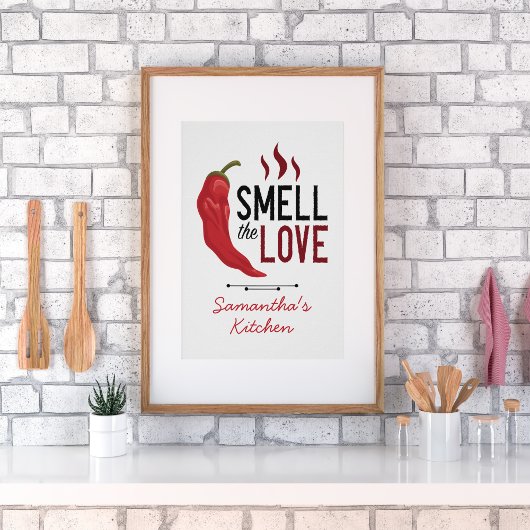 Red Chile Smell the Love Poster