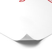 Red Chile Smell the Love Poster (Ecke)