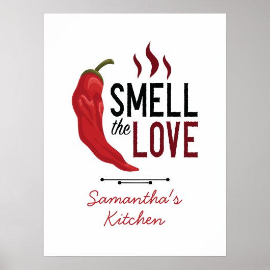 Red Chile Smell the Love Poster (Vorne)