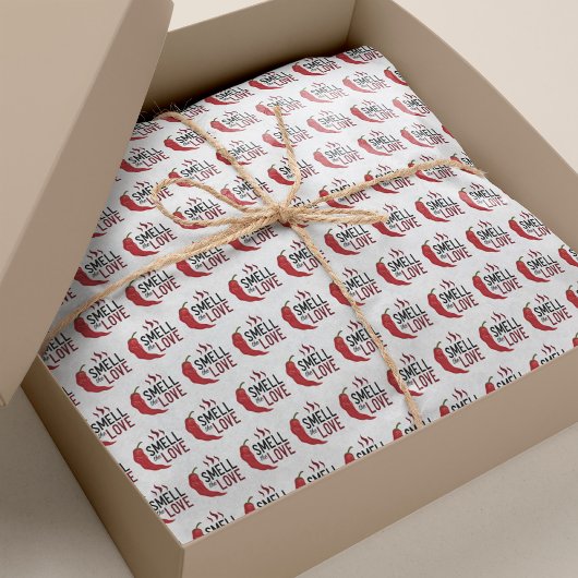 Red Chile Smell the Love Seidenpapier