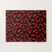 Red Chili Pepper Fun Food Puzzle (Horizontal)