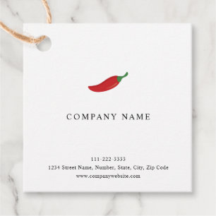 Red Chili Pepper Geschenkanhänger