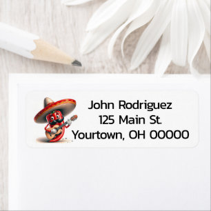 Red Chili Pepper Guitar Player