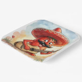 Red Chili Pepper Guitarist Pappteller (Gewinkelt)