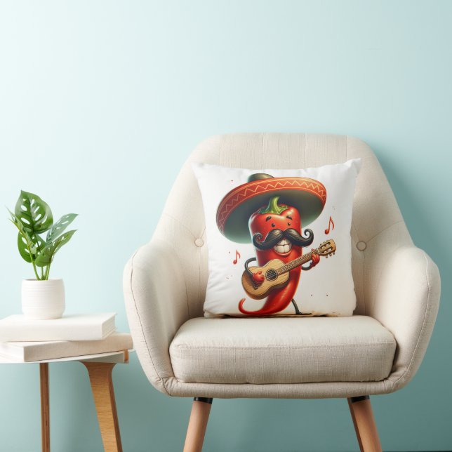 Red Chili Pepper Musician Kissen (Stuhl )