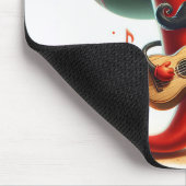 Red Chili Pepper Musician Mousepad (Ecke)