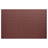 Red Chili Pepper Pattern auf Grau Schwarz Stoff (Yard (91,4 cm))