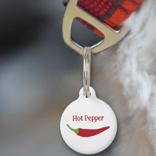 Red Chili Pepper Pet Tag Haustiermarke